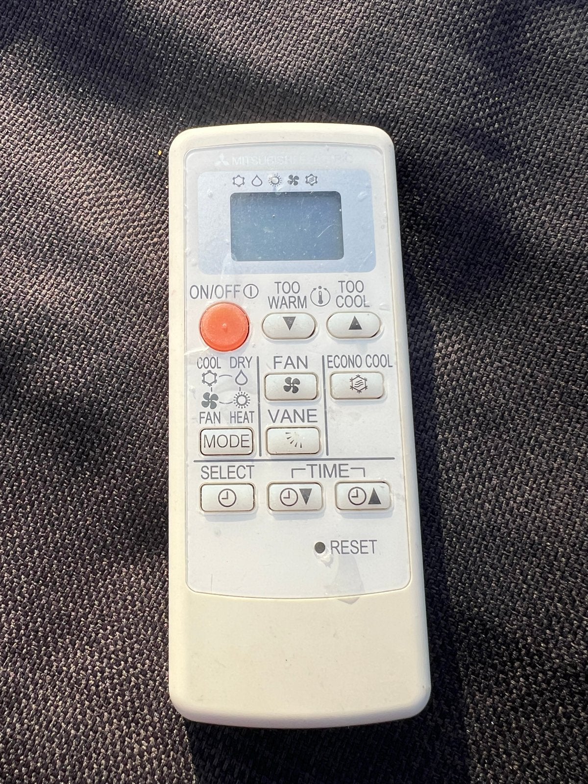 Mitsubishi MP13A 442Q Afstandsbediening Airco, Audio, Tv en Foto, Ophalen of Verzenden, Gebruikt, Origineel, Met display