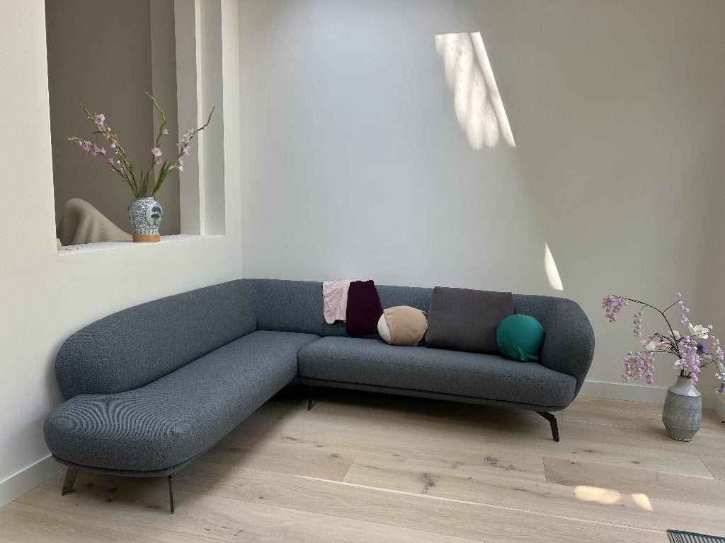 Leolux flint bank van de Ploeg bekleding, Ophalen, 250 tot 300 cm, Design, Hoekbank