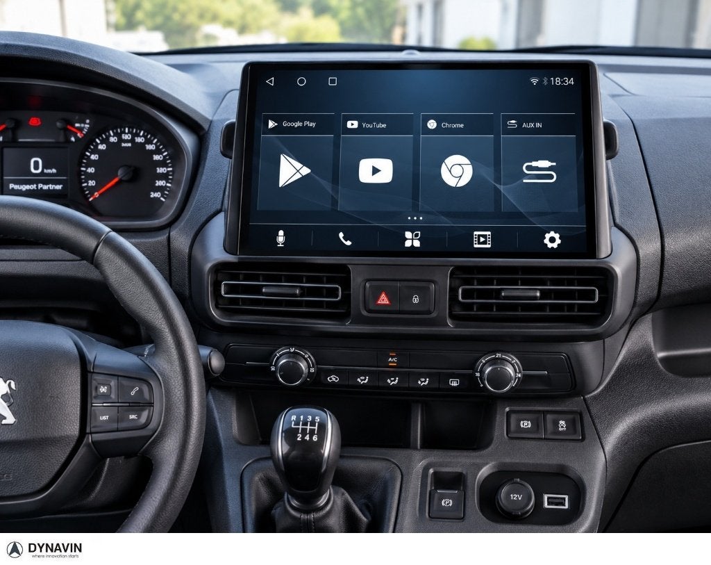 Peugeot partner autoradio navigatie carkit android 16 usb, Auto diversen, Oberonweg 262 3208pg, Nieuw, Ophalen of Verzenden, Dynavin