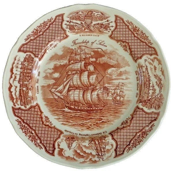 Fair Winds Historical Scenes Koekjesblik Chinees Porselein, Antiek en Kunst, Verzenden