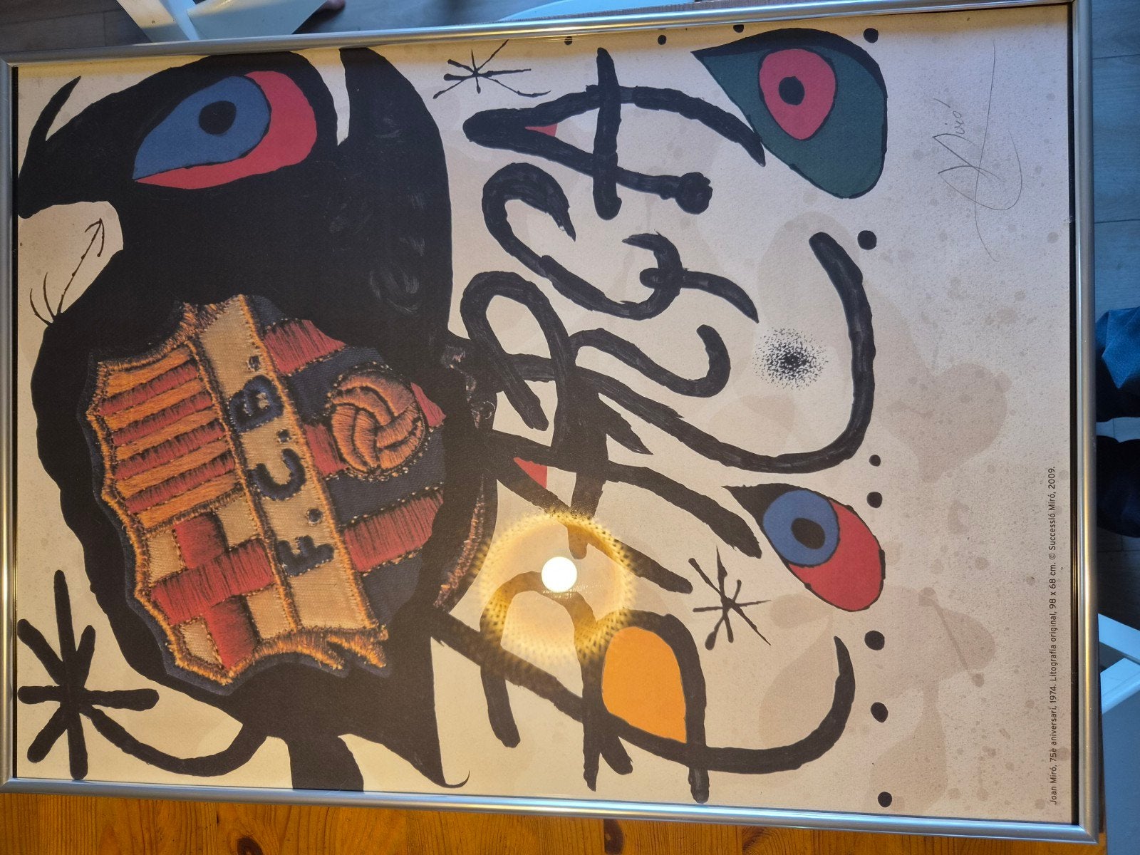 Joan Miró FC Barcelona Poster - Ingelijst, Ophalen of Verzenden