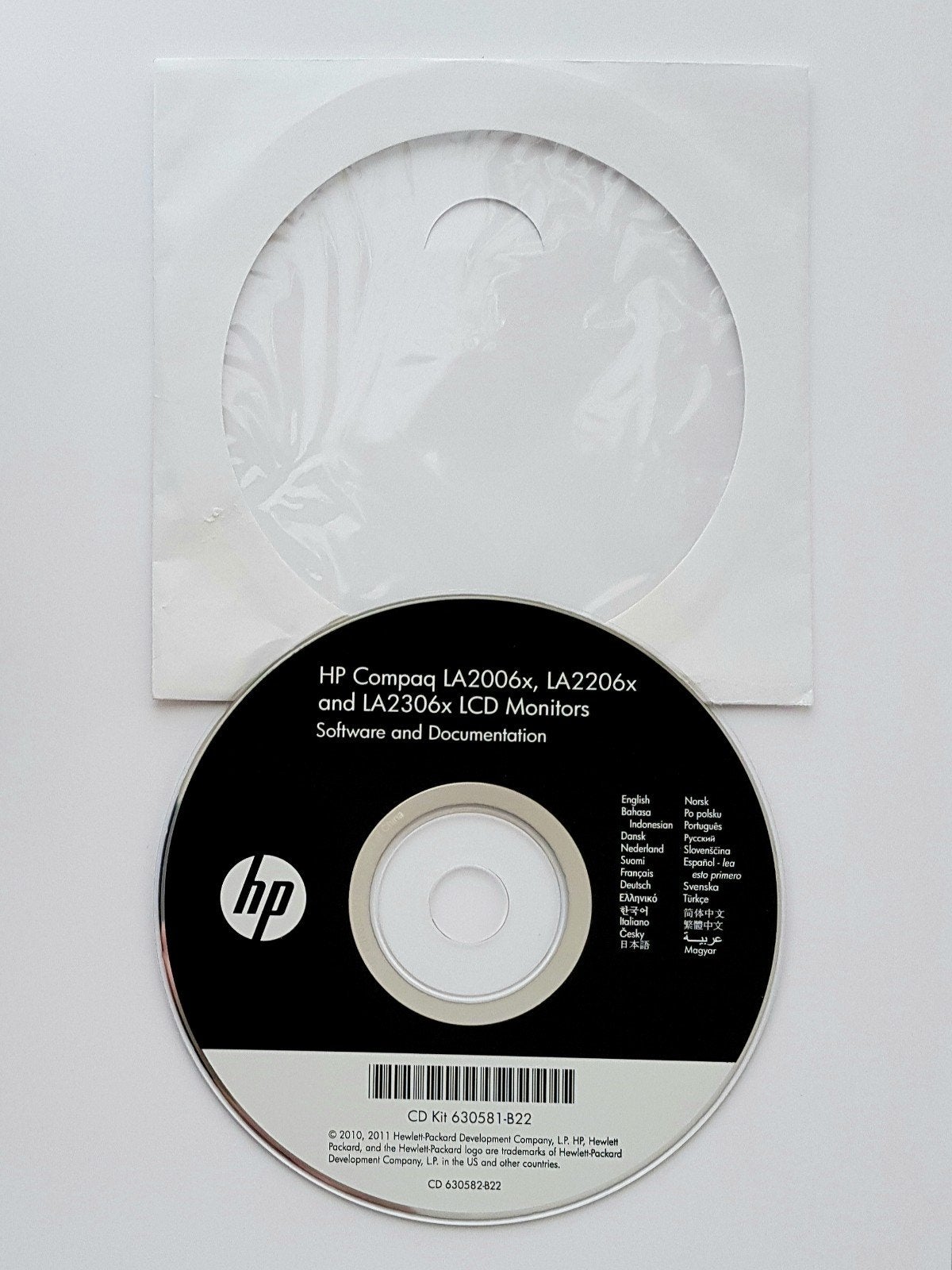 HP Compaq LA2006x LA2206x LA2306x software, Ophalen of Verzenden, Zo goed als nieuw, Windows