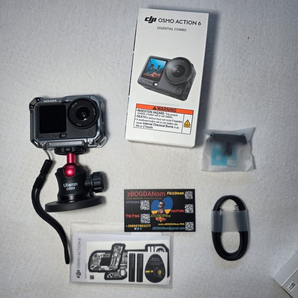 Dji Osmo ACTION 6 with Green Protective Case and Magnetic, Ophalen of Verzenden, Zo goed als nieuw, Overige merken
