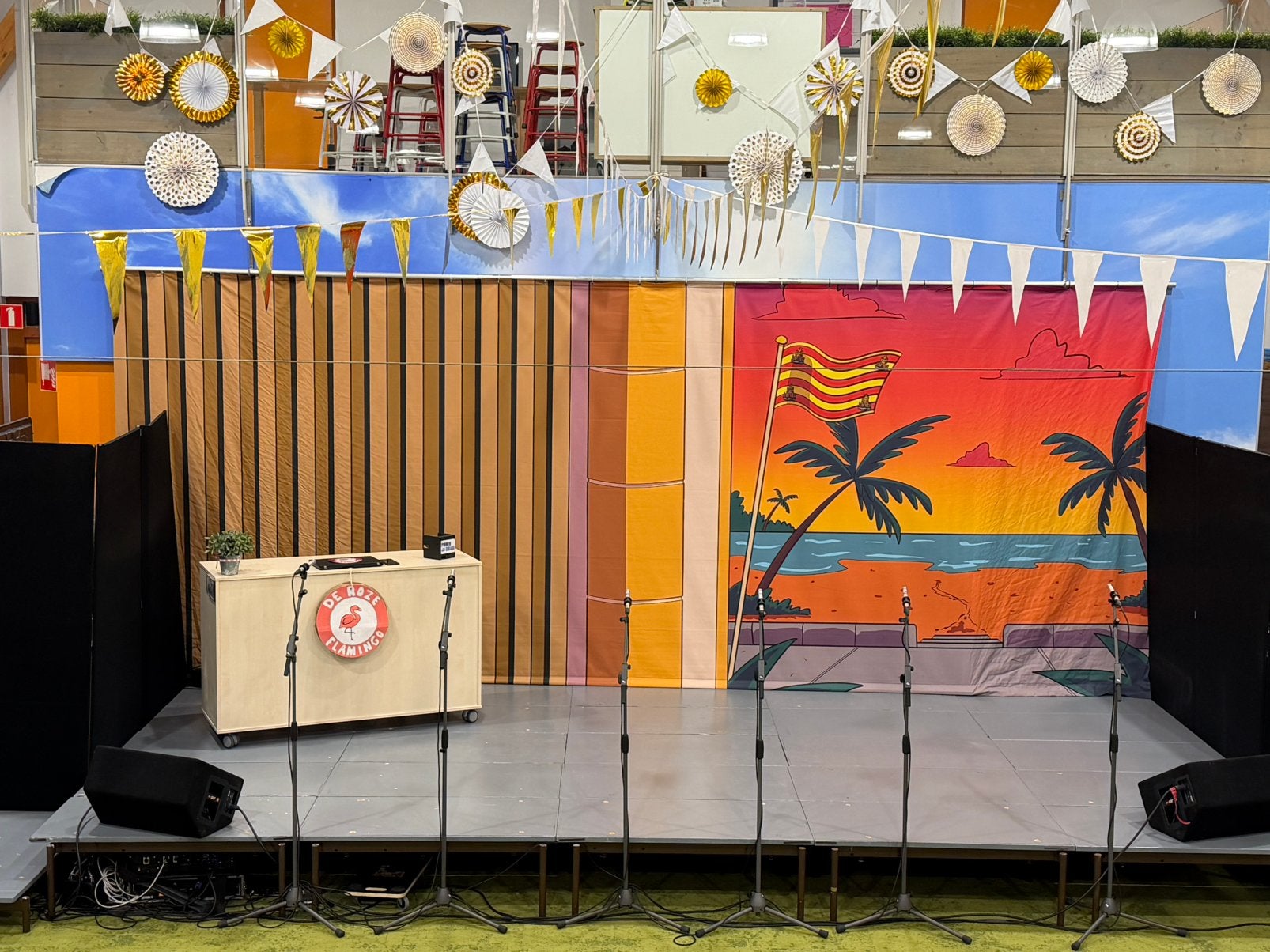 DECOR DOEK MUSICAL UNDERCOVER OP IBIZA, Ophalen, Zo goed als nieuw