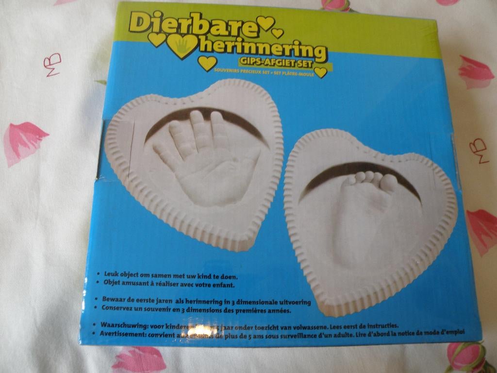 gips handje of voetje, Ophalen of Verzenden, Nieuw, Kraamcadeau