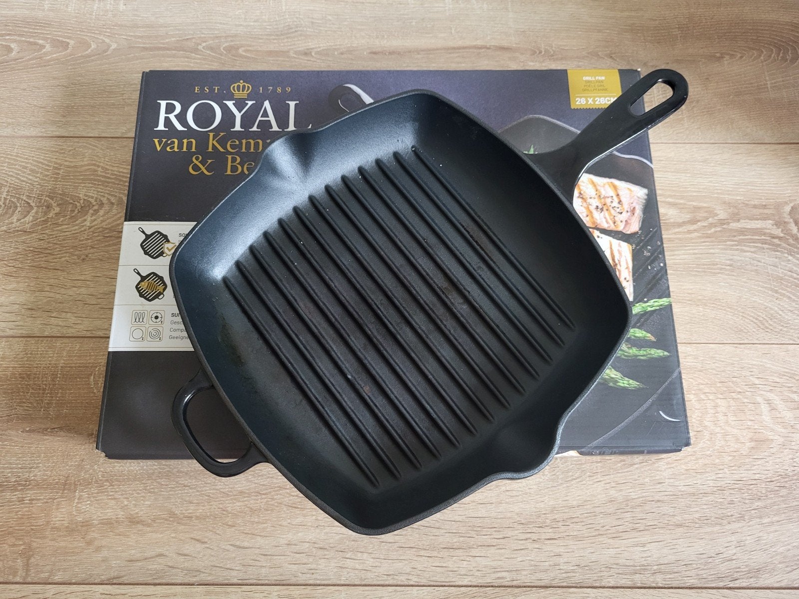 Gietijzeren grillpan - Inductie geschikt, Ophalen, Gebruikt, Gietijzer, Overige typen