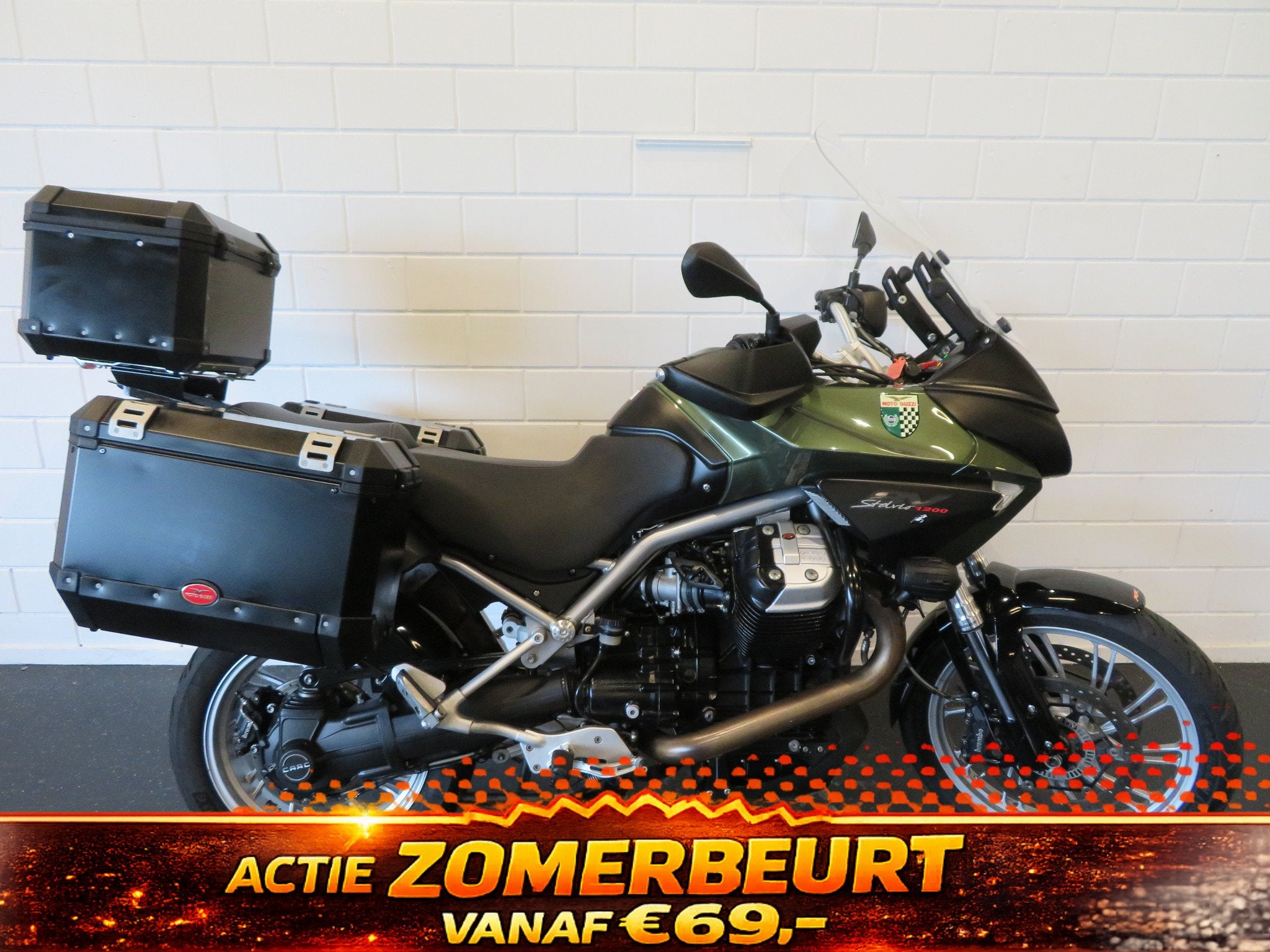 Moto Guzzi STELVIO 1200 8V ABS KOFFERS (bj 2012), Bedrijf, Toermotor