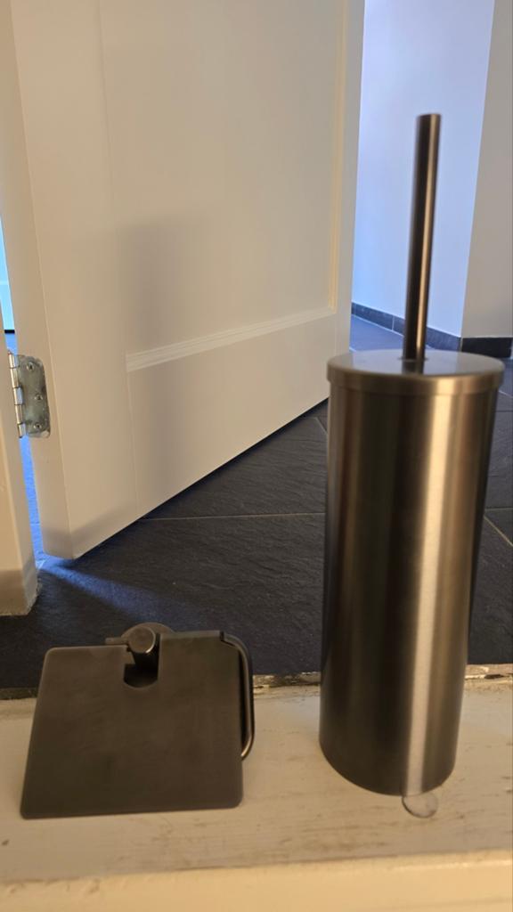 Haceka toiletborstel en reserverolhouder, Ophalen, Nieuw, Grijs, Overige typen