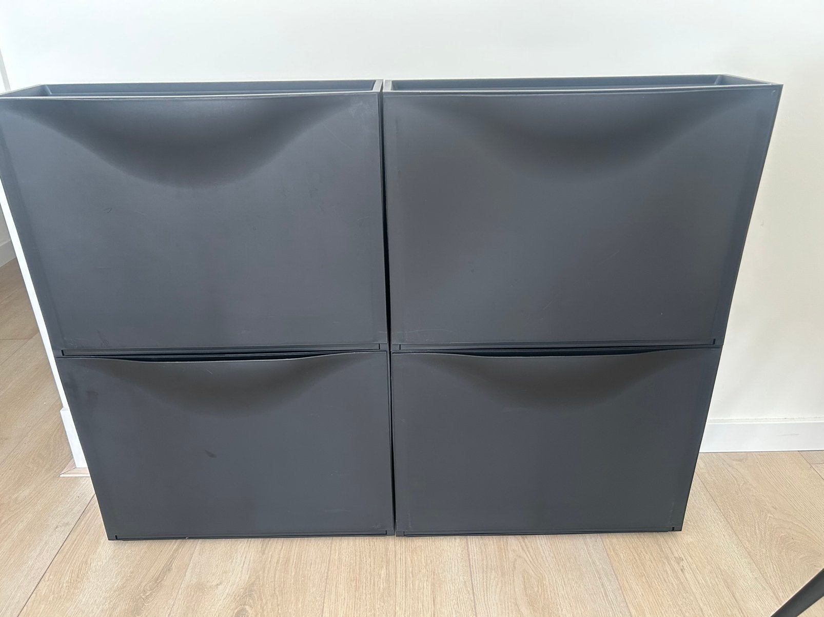 IKEA TRONES schoenenkast - 4 stuks zwart, Huis en Inrichting, Ophalen, Zo goed als nieuw