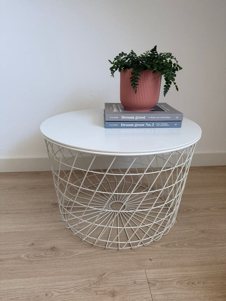 IKEA KVISTBRO metalen bijzettafel, Huis en Inrichting, Ophalen, Minder dan 45 cm, Minder dan 55 cm, Gebruikt
