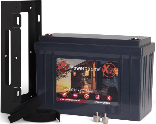PowerXtreme X75 Ah Lithium accu voor camper en caravan, Caravans en Kamperen, Caravan accessoires, Ophalen of Verzenden, Nieuw