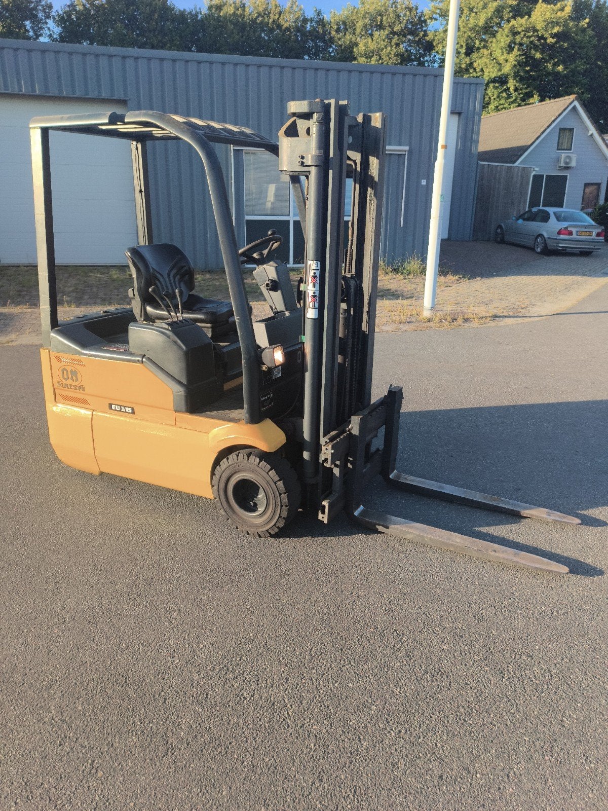 Heftruck Fiat electrische met keuring freelift gratis bezorg, 1000 tot 2000 kg, Ophalen of Verzenden, Heftruck