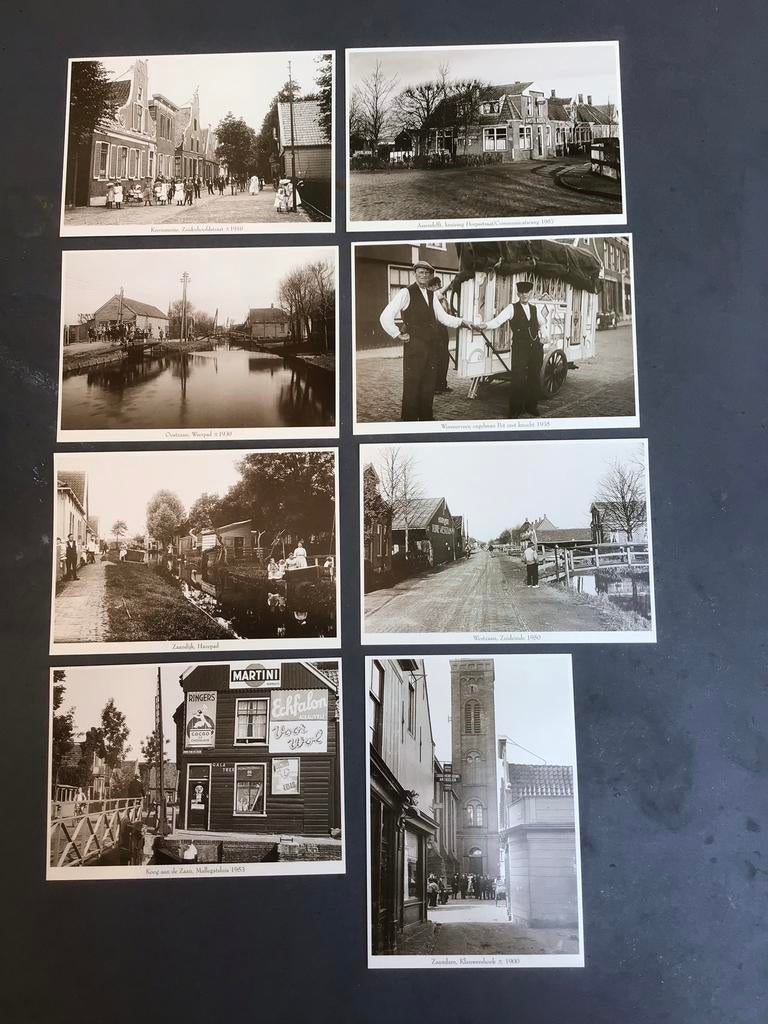 8 ansichtkaarten Zaanstreek - Assendelft - Krommenie etc., Ophalen of Verzenden, Noord-Holland