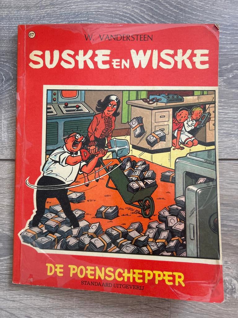 Suske en Wiske - De Poenschepper (nr. 87) - Naam ingeschreve, Eén stripboek, Ophalen of Verzenden, Gelezen