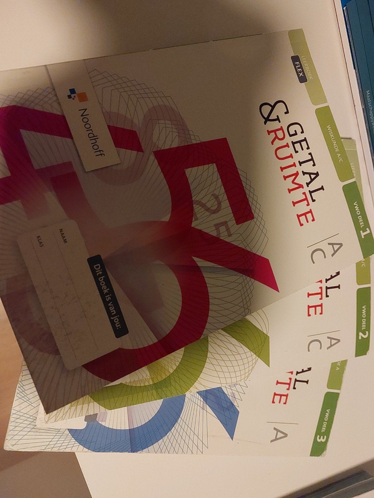 Getal & Ruimte Flex Leerboek VWO deel 1, 2 en 3, Boeken, Schoolboeken, Gelezen, VWO, Wiskunde A, Ophalen of Verzenden