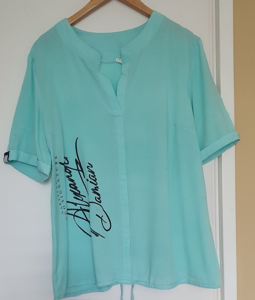tuniek, Kleding | Dames, Blouses en Tunieken, Ophalen, Zo goed als nieuw, Maat 38/40 (M), Blauw
