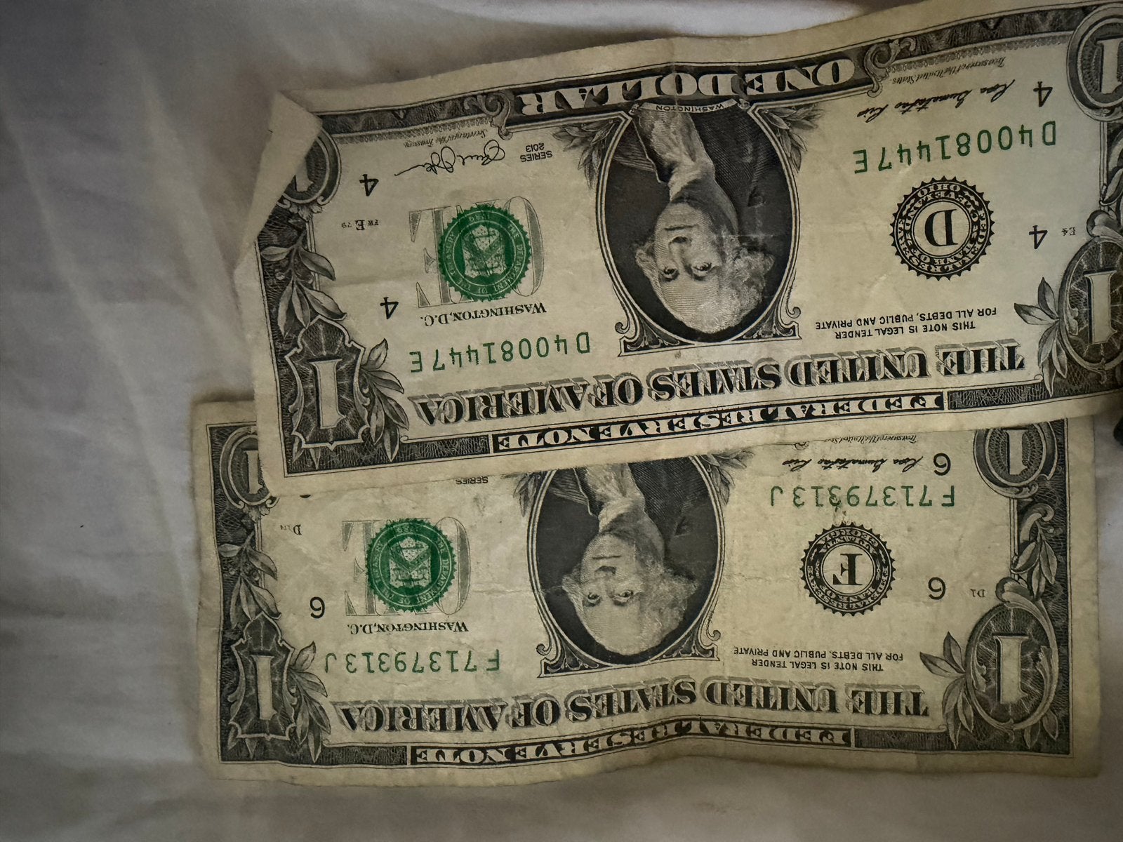 2x 1 Dollar biljetten - Verenigde Staten coleci, Ophalen of Verzenden, Noord-Amerika, Setje