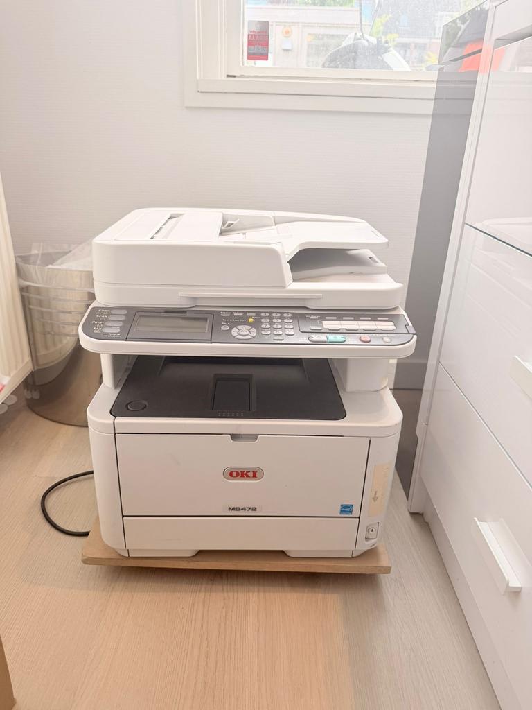 OKI MB472 All-in-one printer, Computers en Software, Printers, Gebruikt, All-in-one, LED-printer, Kopieren, Ophalen