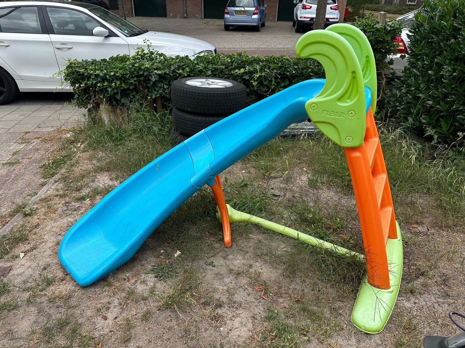 FESER Glijbaan voor Kinderen - Blauw/Oranje/Groen, Ophalen, Gebruikt, Glijbaan