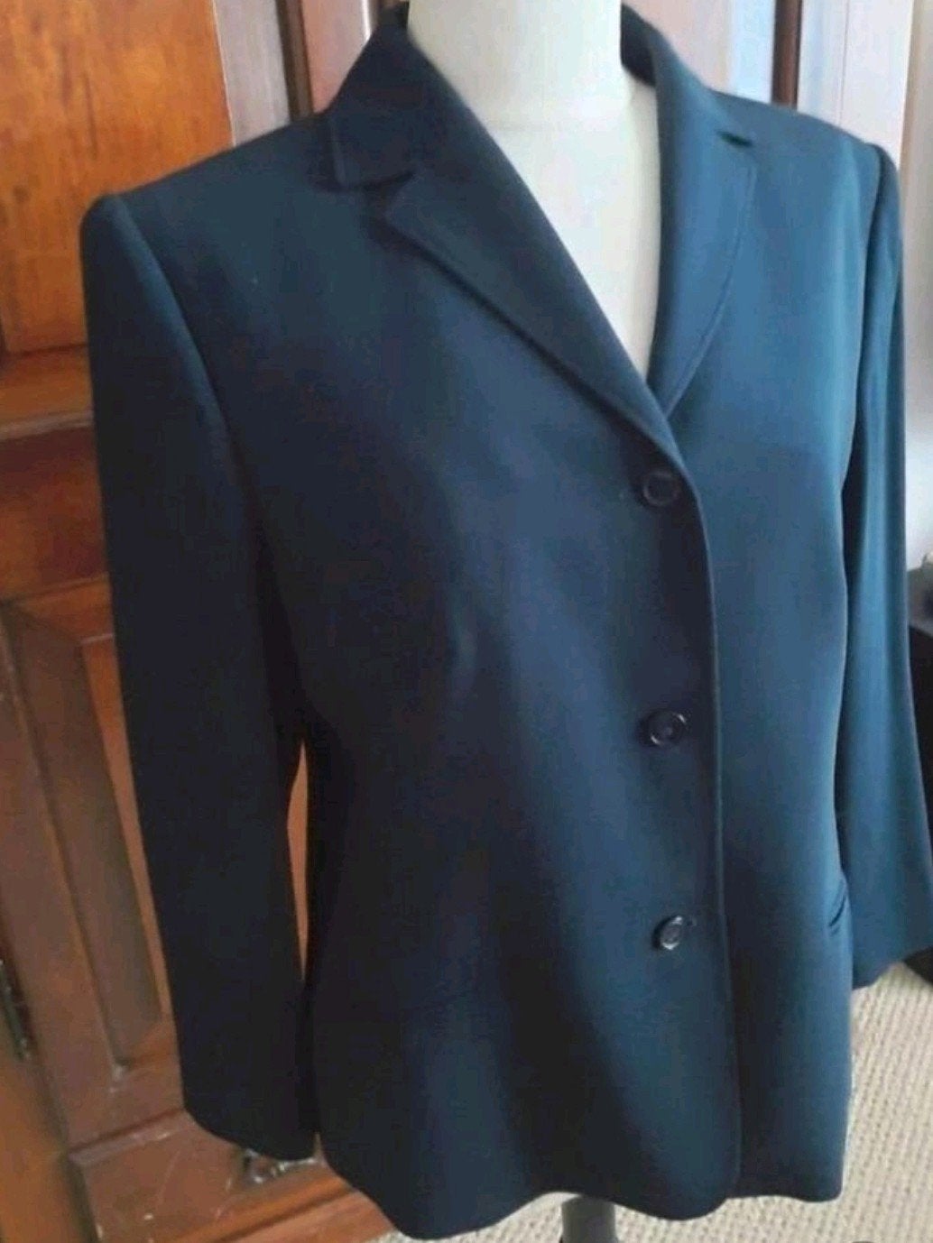 Prachtige scheerwollen donkerblauwe blazer van Laurèl 42-44, Kleding | Dames, Maat 42/44 (L), Zo goed als nieuw, Jasje, Laurèl