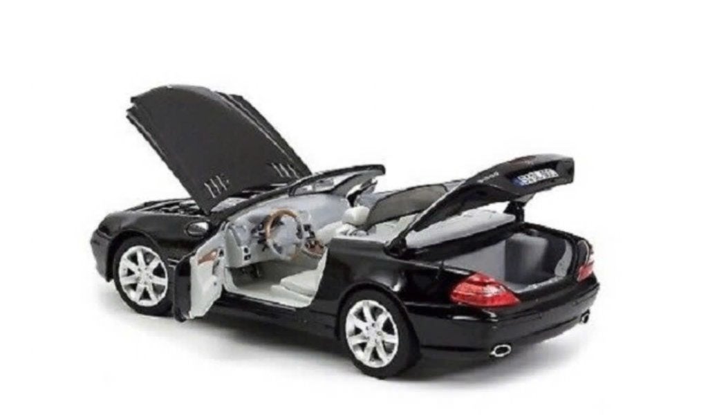 Mercedes Benz SL 500 '03 Zwart schaal 1/18 NOREV ref: 183840, Hobby en Vrije tijd, Verzenden, Nieuw, Auto, Norev