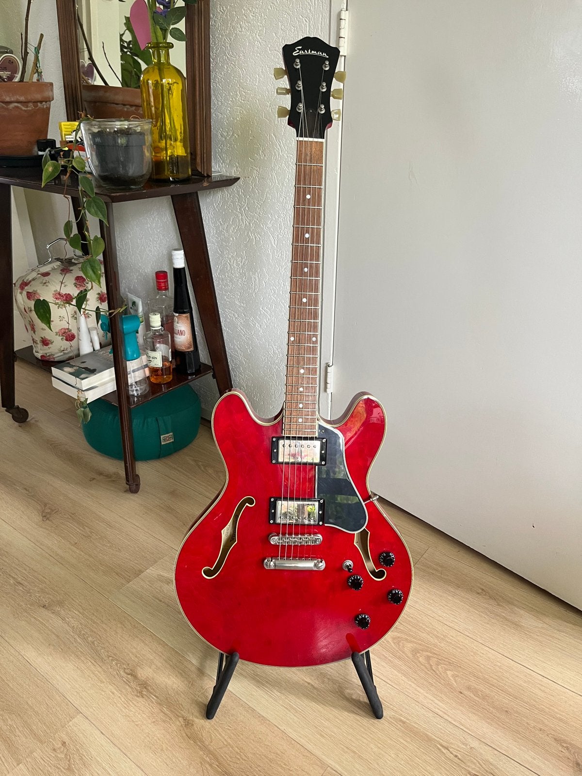 Eastman T386RD elektrische gitaar hollow body, Ophalen, Gebruikt, Hollow body, Overige merken
