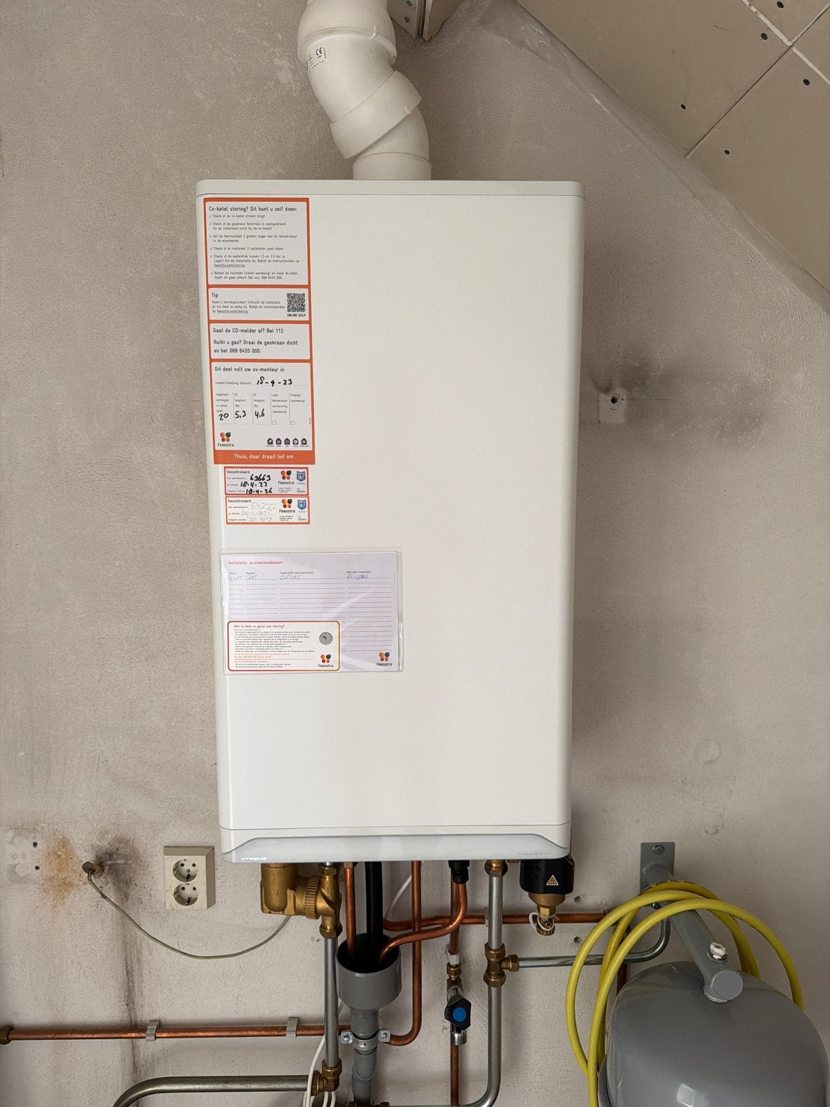 Intergas Xtreme 36 CV-ketel (2023) - Zo goed als nieuw, Doe-het-zelf en Verbouw, Verwarming en Radiatoren, Ophalen, Hoog rendement (Hr)