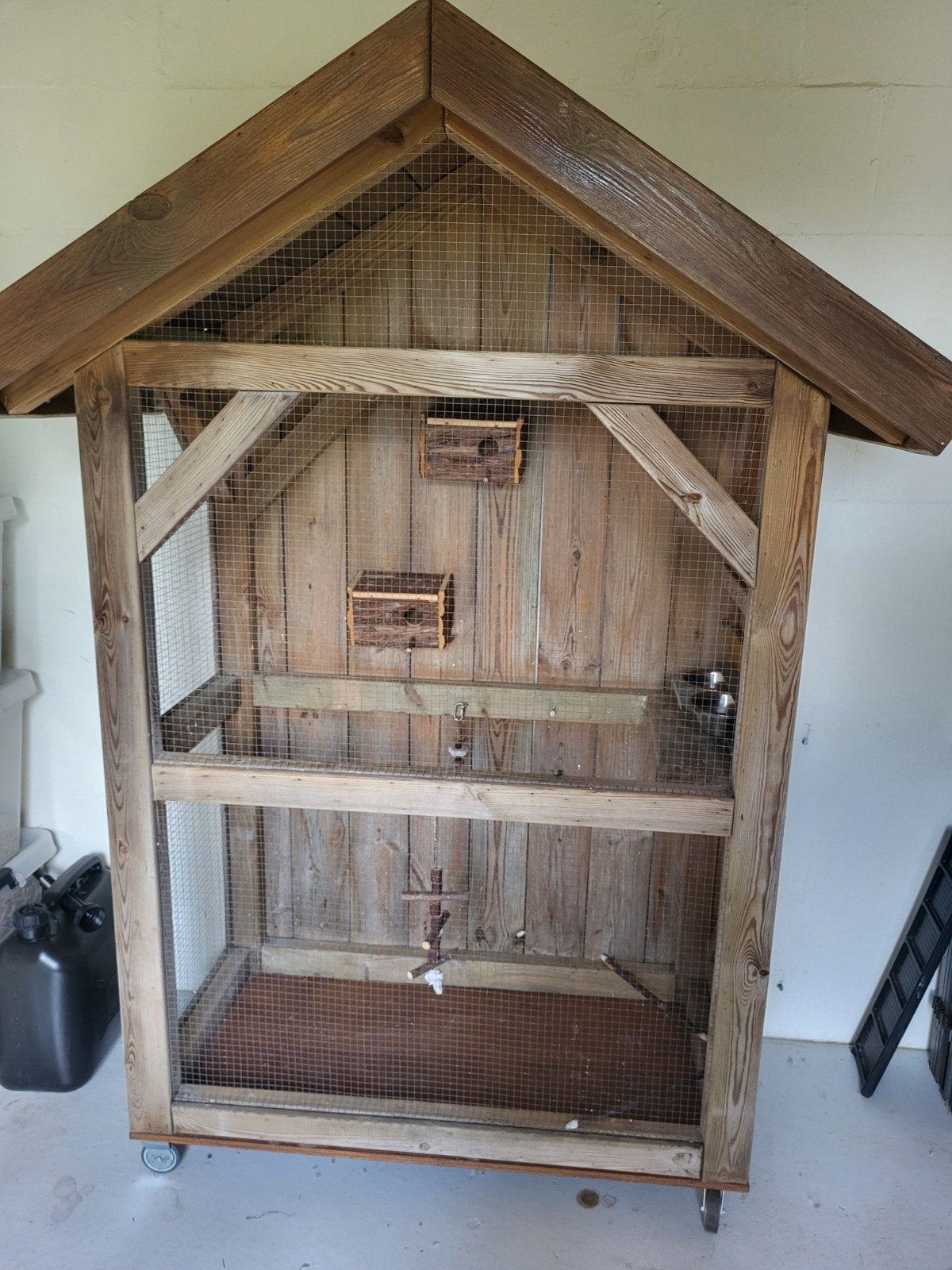 Houten vogel voliere, Ophalen, Hout, Volière