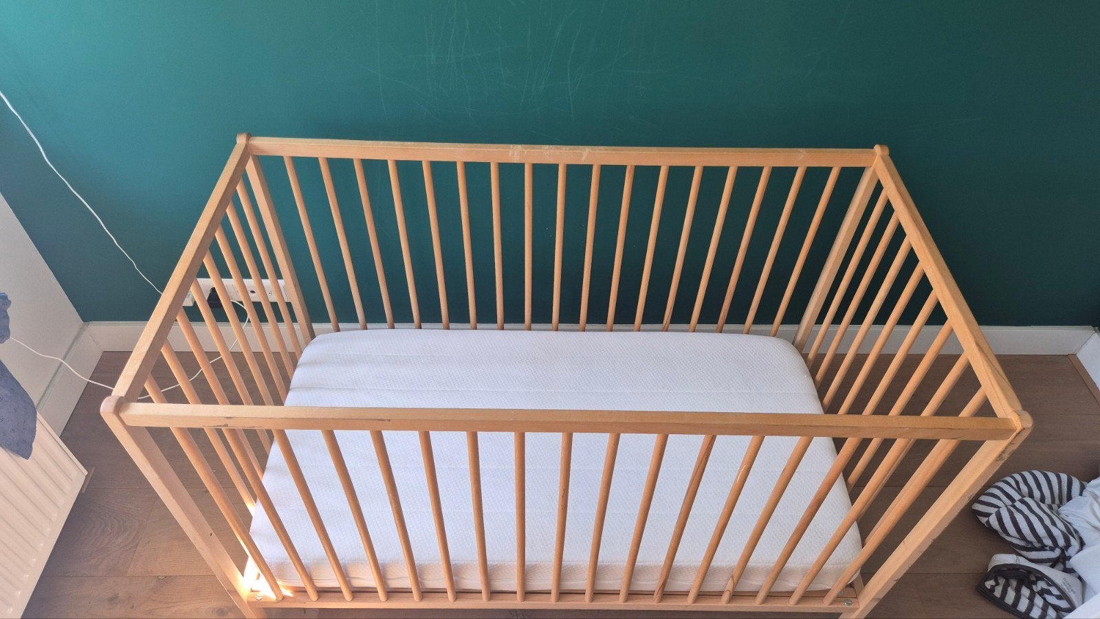 sniglar ledikant met matras en lakens, molton, Ophalen, Minder dan 140 cm, Minder dan 70 cm, Matras