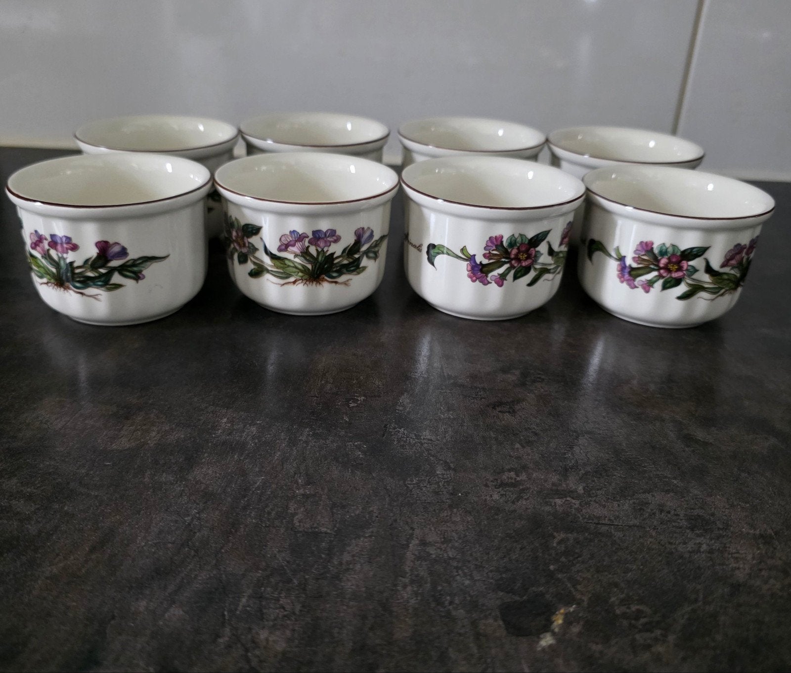 Villeroy en boch botanica oven schatjes 8x, Antiek en Kunst, Antiek | Servies los, Ophalen of Verzenden