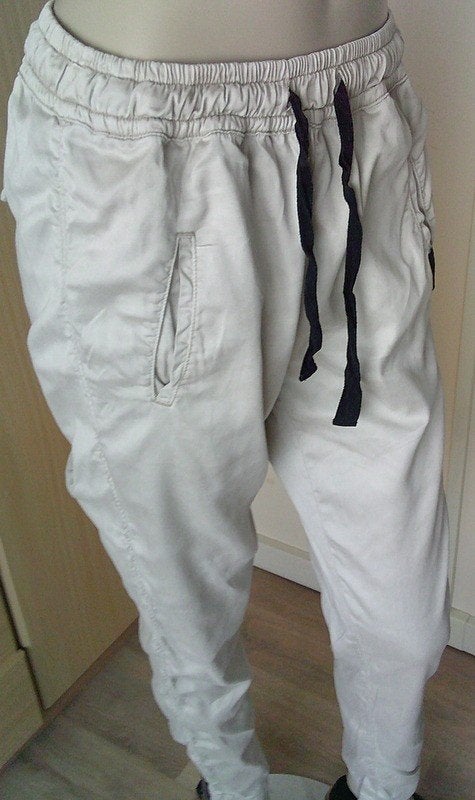 Penn en Ink beige hippe broek maat 36, Penn & Ink, Verzenden, Beige, Maat 36 (S)