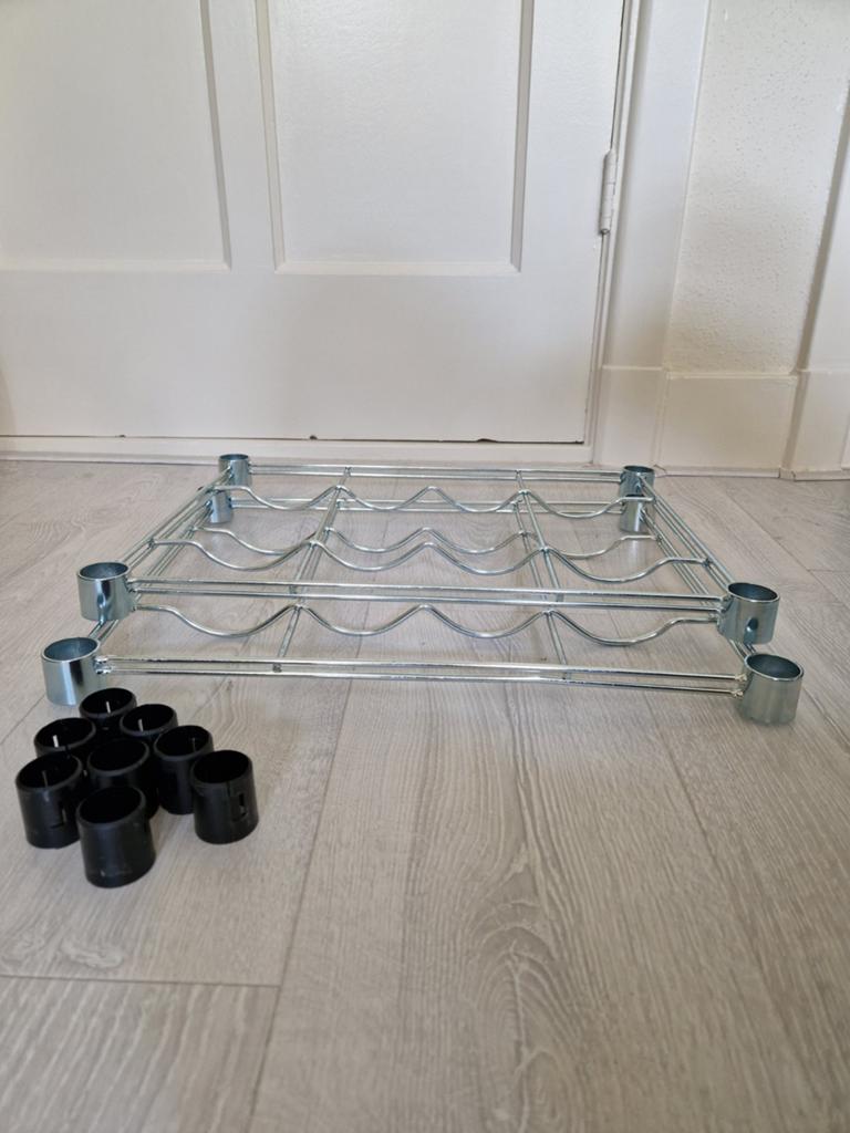 2x los flessenrek plank Ikea Omar, Huis en Inrichting, Woonaccessoires | Wijnrekken, Ophalen, Zo goed als nieuw, Metaal, 5 tot 15 flessen