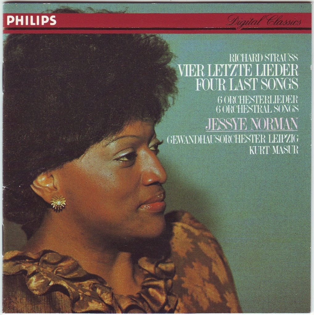 Jessye Norman soleert in Strauss Vier letzte Lieder, Met libretto, Ophalen of Verzenden, Zo goed als nieuw, Romantiek