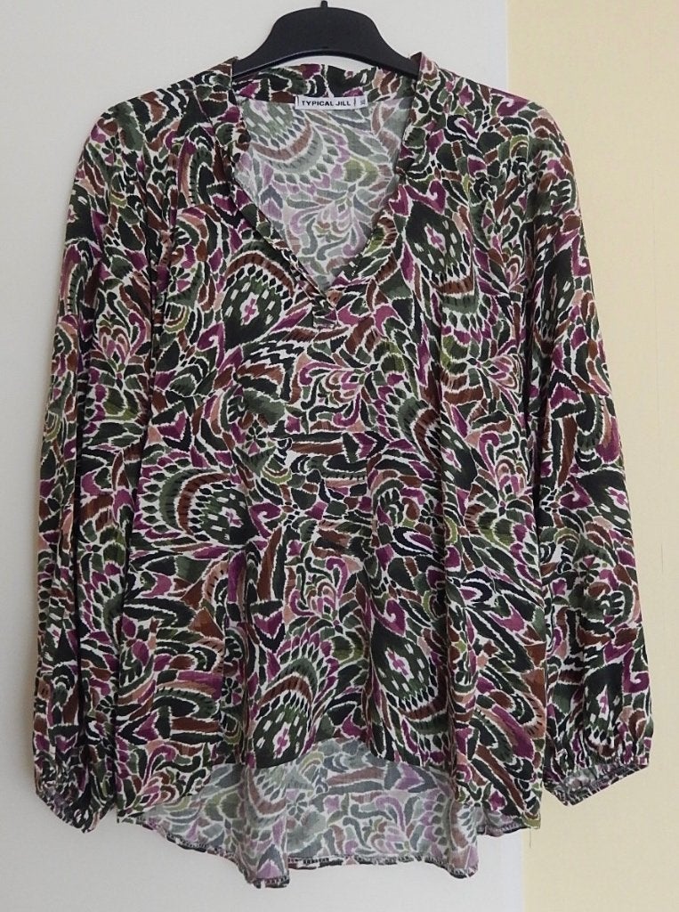 Kleurrijke blouse van Typical Jill maat XL (42), Kleding | Dames, Overige kleuren, Maat 42/44 (L), Ophalen of Verzenden, Zo goed als nieuw