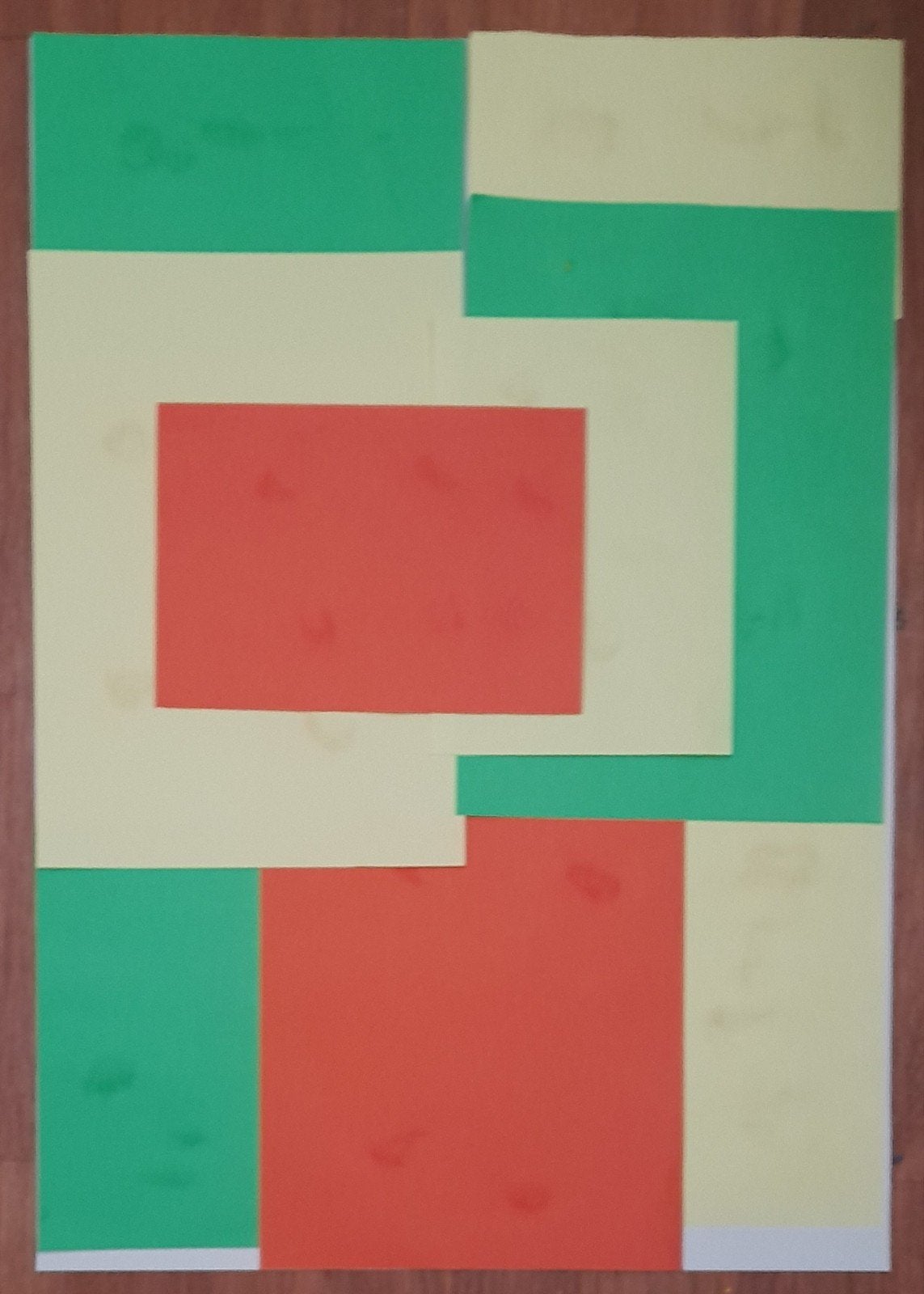 Vaas bloemen schilderij abstract knipsel, Antiek en Kunst, Ophalen of Verzenden