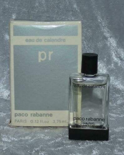 Volle parfum mini Paco rabanne eau de calandre + Doosje, Ophalen of Verzenden, Zo goed als nieuw, Miniatuur, Gevuld