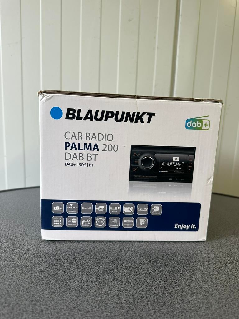 Blaupunkt Palma 200 DAB BT, 2-DIN autoradio, DAB+ Bluetooth, Auto diversen, Autoradio's, Ophalen of Verzenden, Zo goed als nieuw
