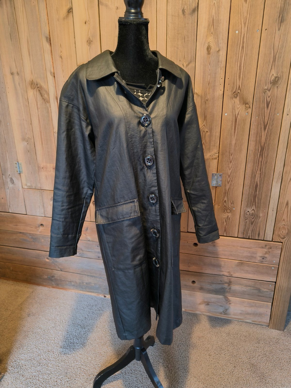 Exclusieve NÖR Denmark jas met linnen voering, Kleding | Dames, Maat 38/40 (M), NÖR Denmark, Zwart, Ophalen of Verzenden