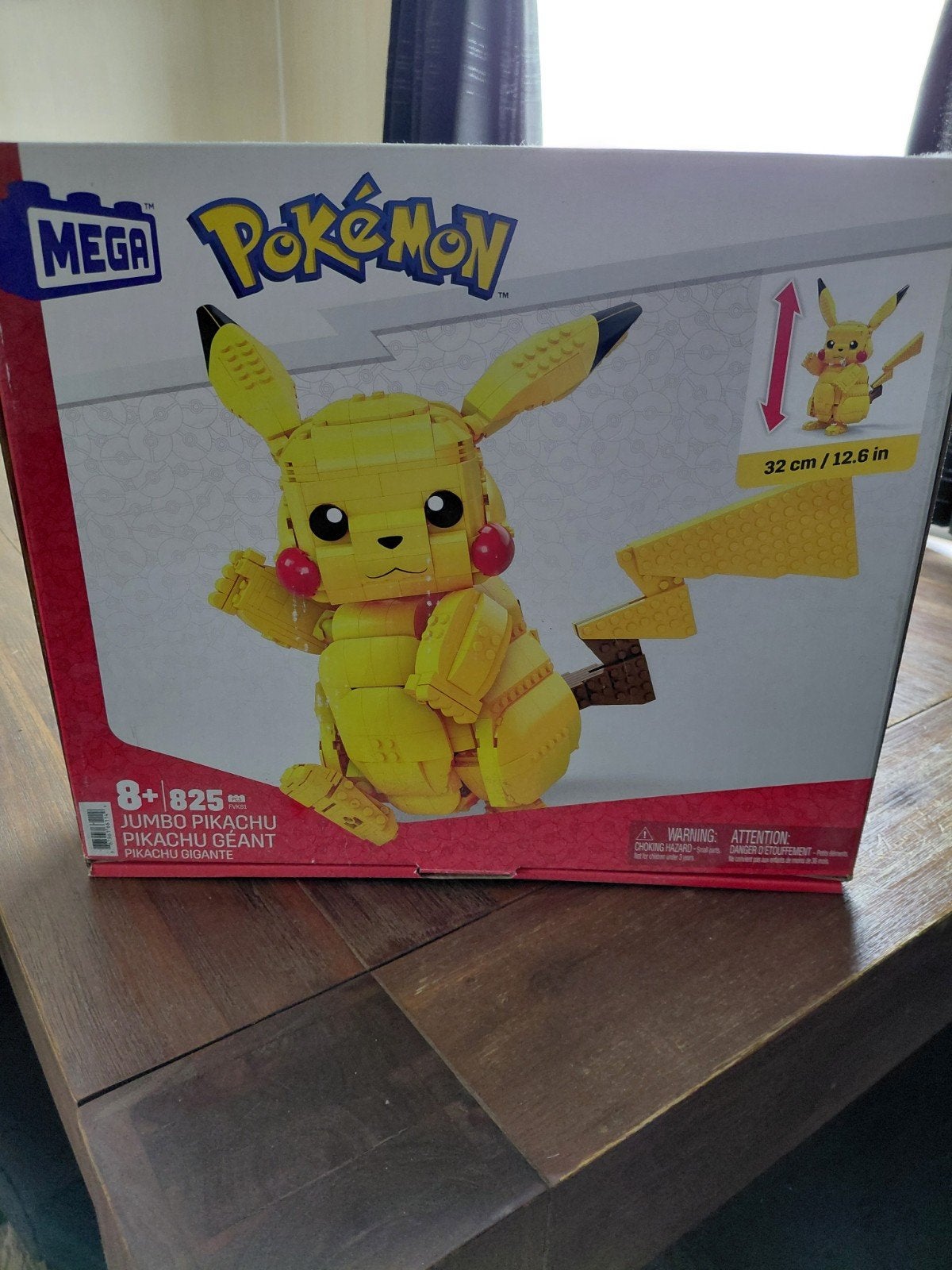 MEGA Pokémon Jumbo Pikachu - 825 blokken - Bouwstenen, Ophalen, Nieuw, Duplo