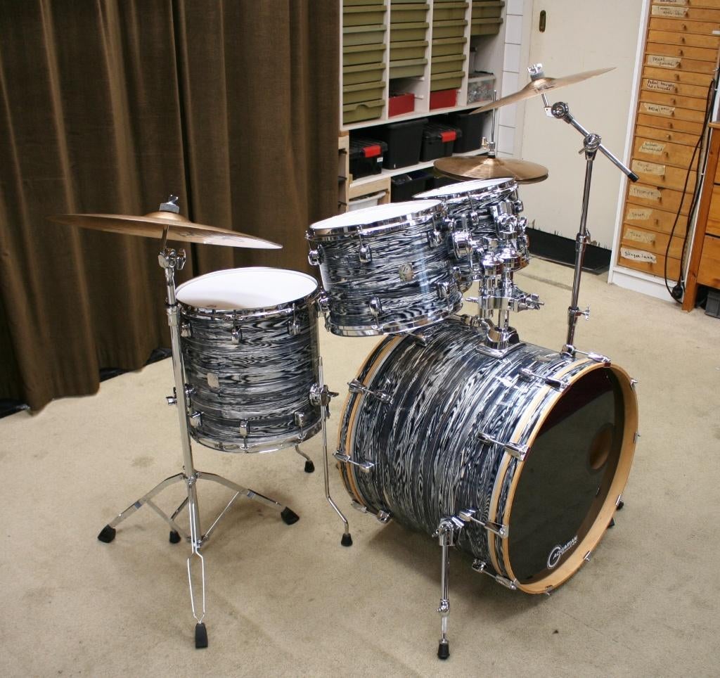 drumstel: kirchhoff blue oyster 22/10/12/14/14sn bekkenset, Gebruikt, Jouwdrumstel@gmail.com, Ophalen, Overige merken