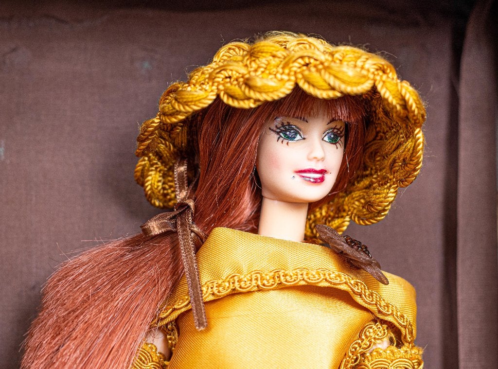Barbie ooak (one of a kind) "golden dame", Verzamelen, Ophalen of Verzenden, Zo goed als nieuw, Pop