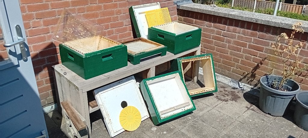 Complete één jaar oude bijenkast Segeberger te koop, Bijen