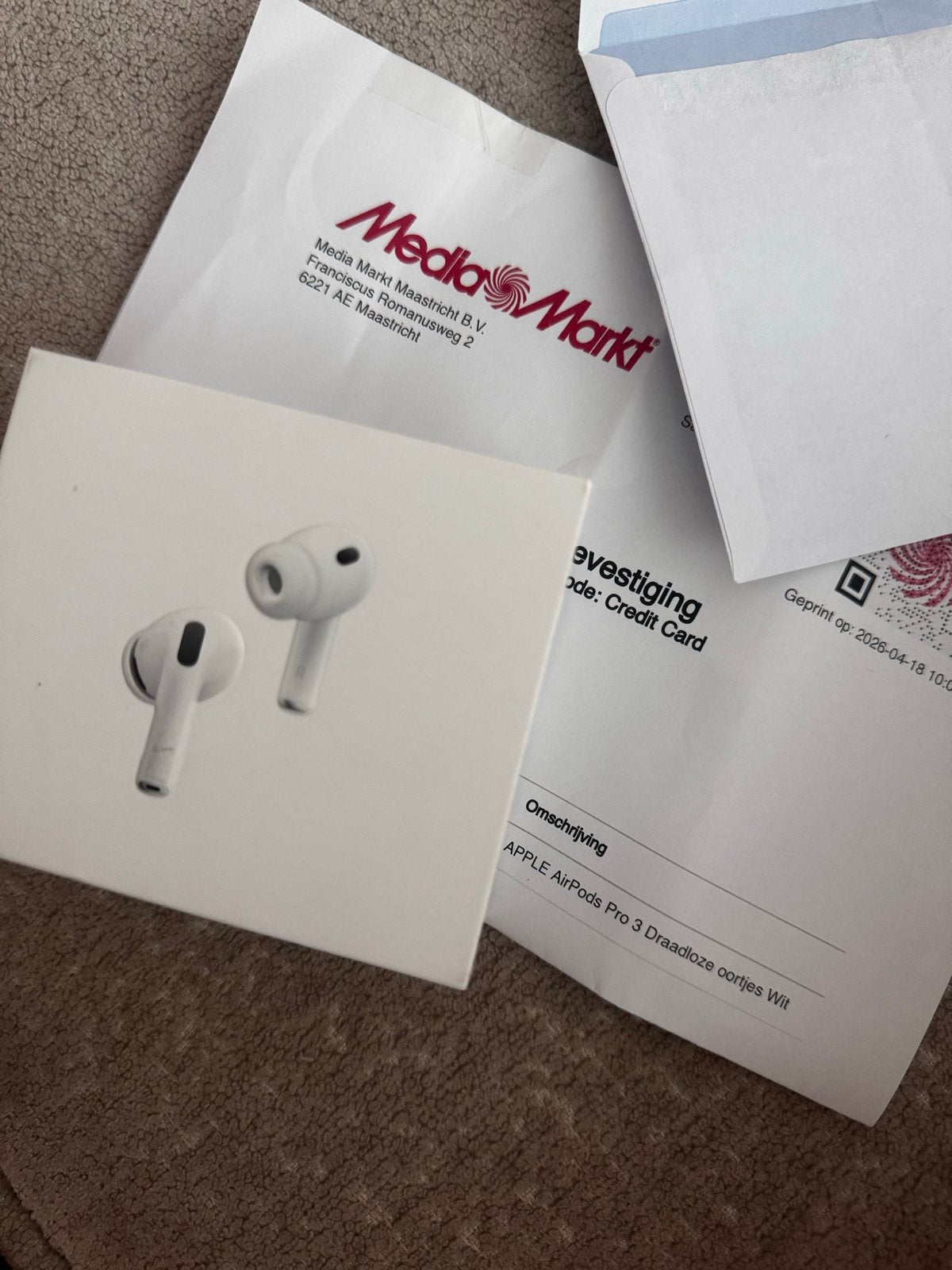 Apple AirPods Pro 3 Draadloze oortjes Wit - Nieuw in doos