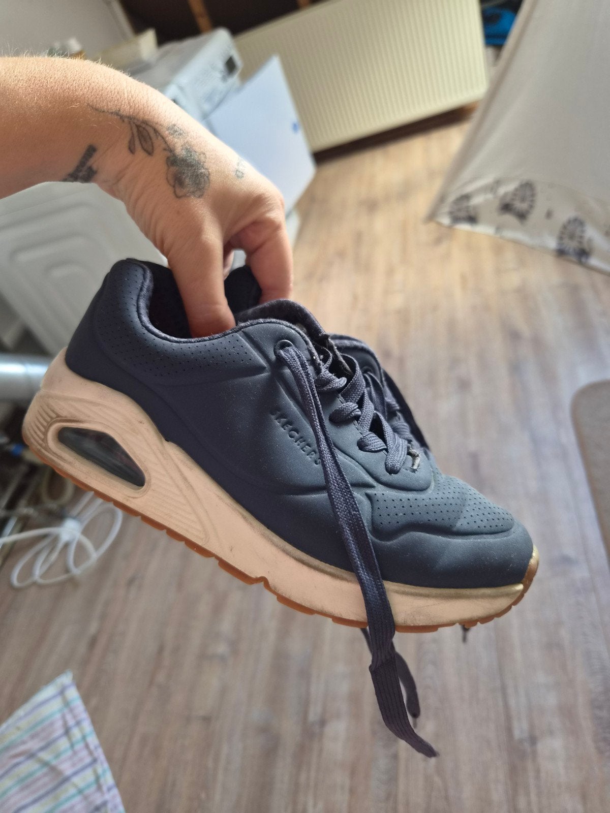 Skechers Sneakers maat 32 - Comfortabele Donkerblauwe Sports, Ophalen of Verzenden