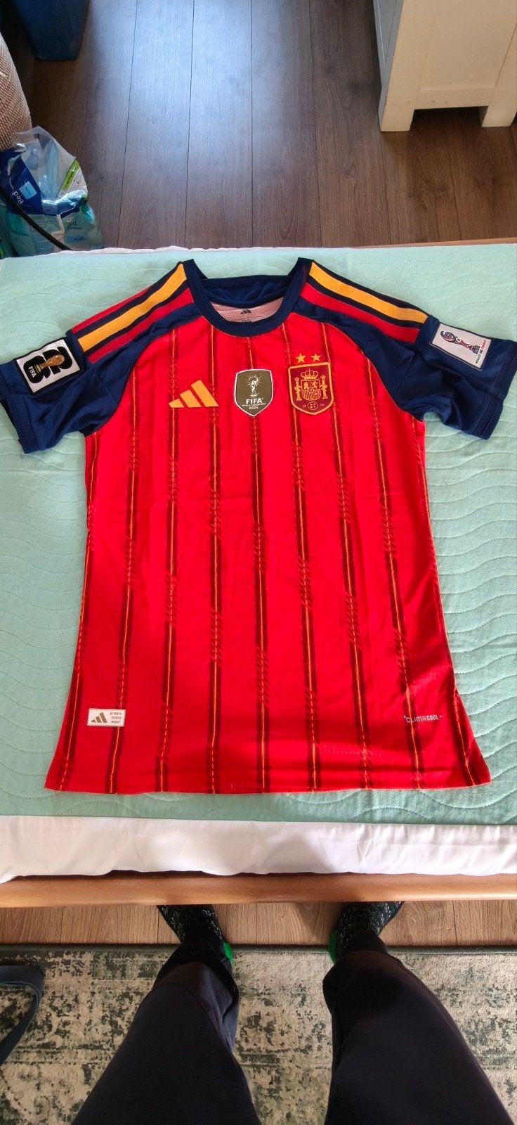 spanje thuisshirt wk 2026 player versie maat l met wk badges, Ophalen of Verzenden, Nieuw, Shirt