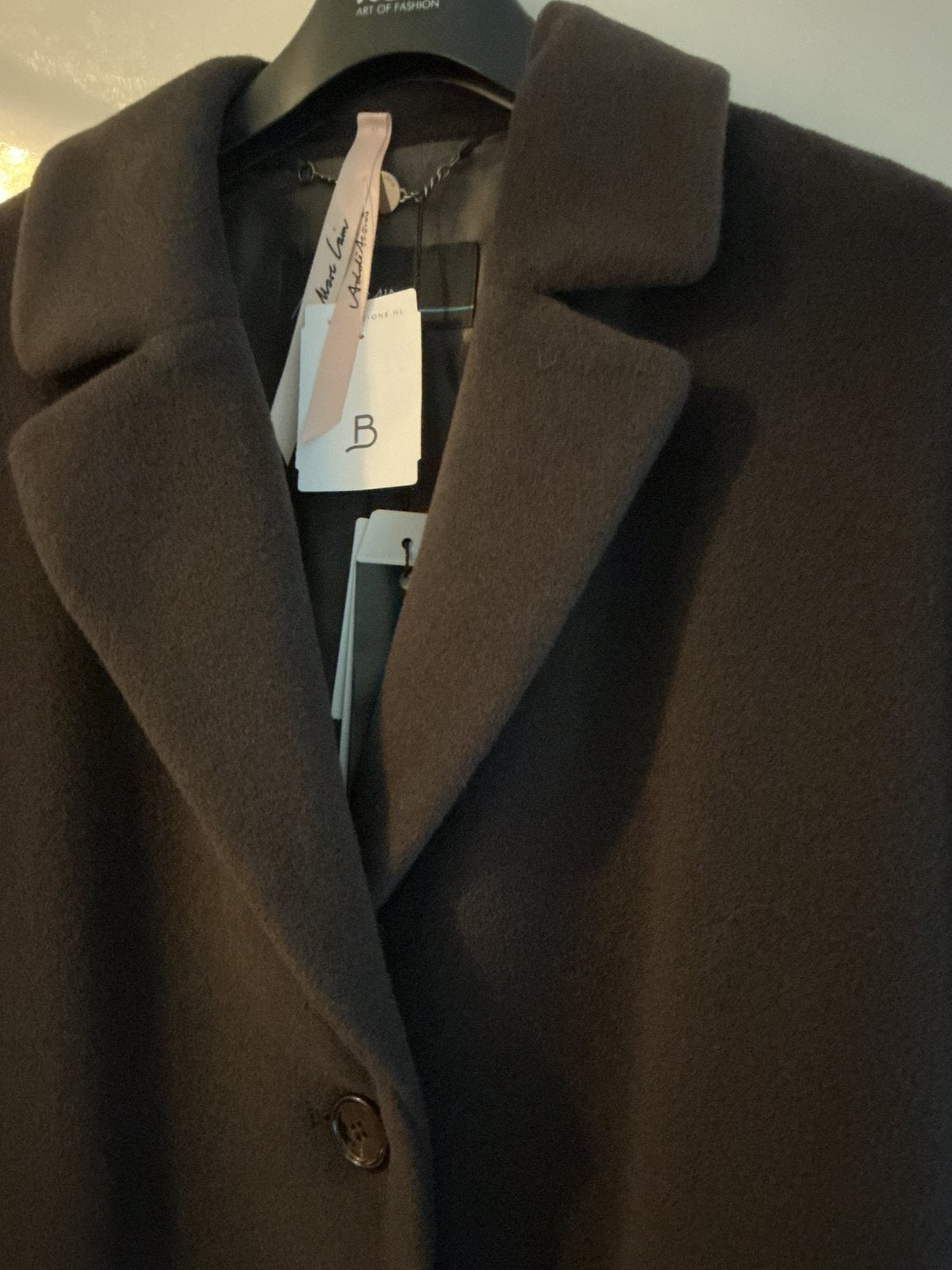 Mantel MARCCAIN MT 42 d. Bruin Alpaca/wol spiksplinternieuw, Ophalen of Verzenden, Nieuw, Maat 42/44 (L), Bruin