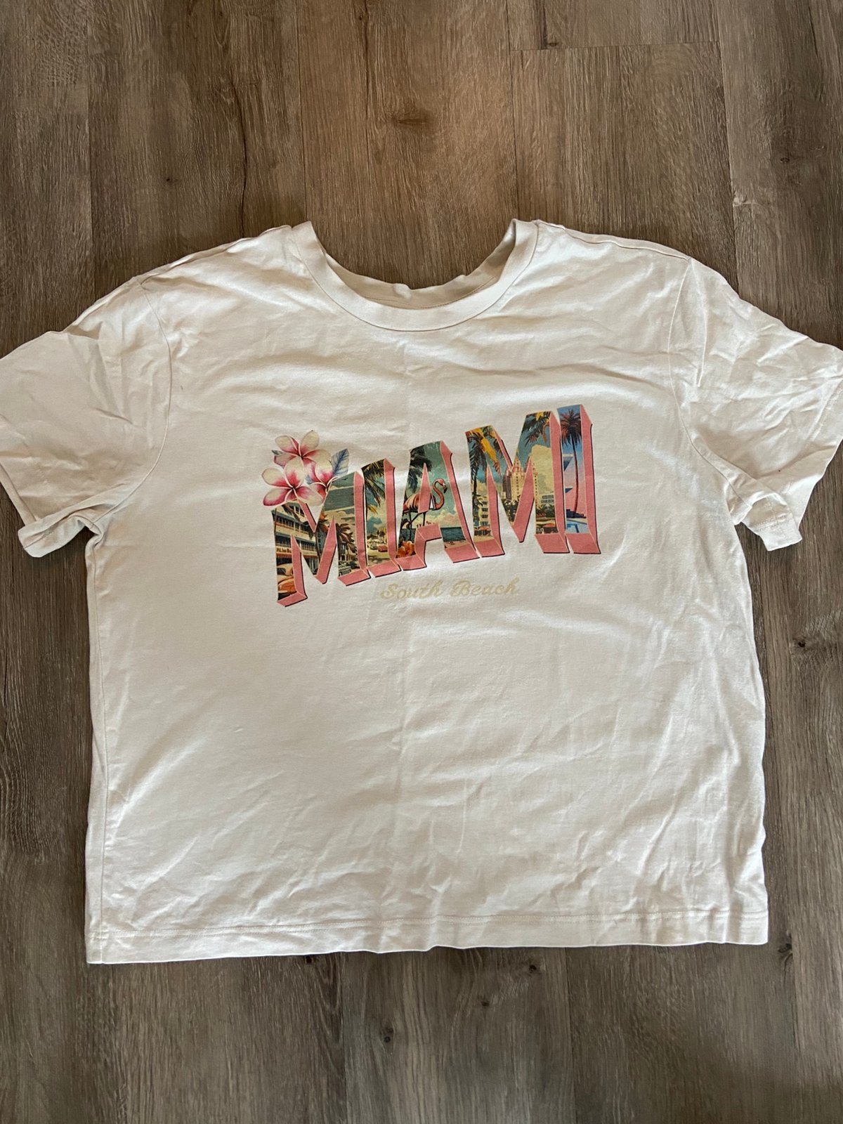 T- shirt WE fashion, Ophalen of Verzenden, Gedragen, Maat 42/44 (L), Korte mouw