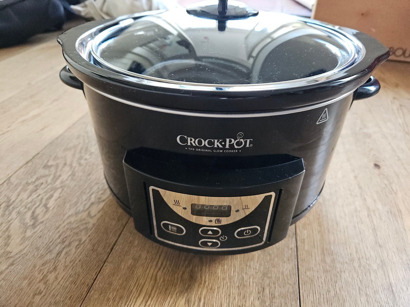Crock-Pot Slowcooker - Zwart - Zo goed als nieuw, Ophalen of Verzenden, Timer, Zo goed als nieuw