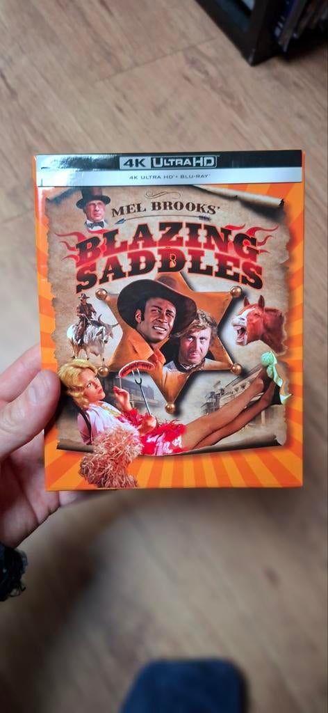 Blazing Saddles 4K Steelbook, Cd's en Dvd's, Blu-ray, Ophalen of Verzenden, Zo goed als nieuw, Humor en Cabaret