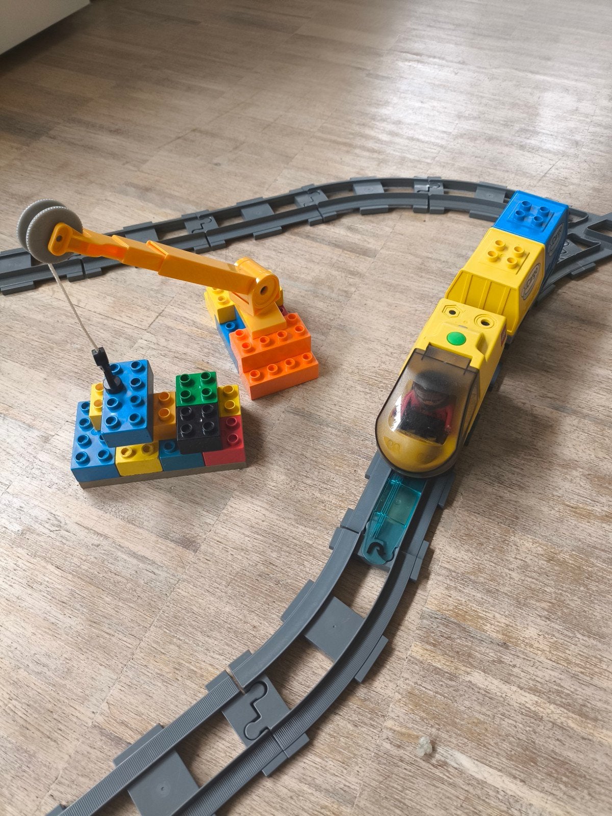 Elektrische Lego Duplo intelli trein set, Kinderen en Baby's, Speelgoed | Duplo en Lego, Ophalen of Verzenden, Gebruikt, Complete set